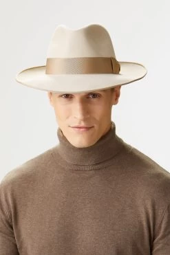 St James's Beige Fedora -Chic Hats Shop STJAMES SFEDORA BEIGE