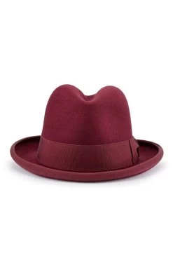 Supreme Burgundy Homburg -Chic Hats Shop SUPREME HOMBURG BURGUNDY Product Shot 3 97ab33a1 4219 49cc bf2c 1db2b232e548