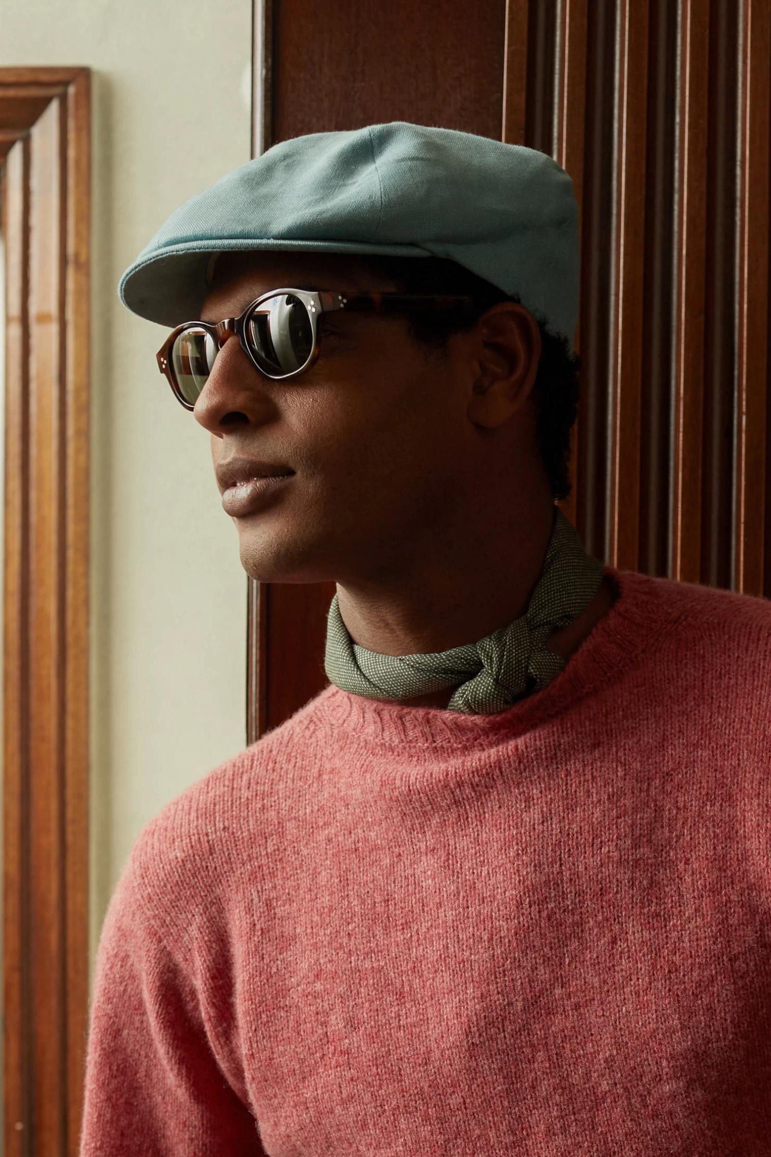 Tahoe Turquoise Bakerboy Cap 5 Tahoe Turquoise Bakerboy Cap - Image 5