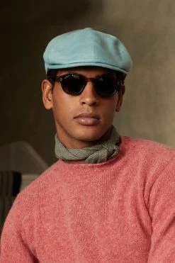 Tahoe Turquoise Bakerboy Cap 11 Tahoe Turquoise Bakerboy Cap -Chic Hats Shop TAHOE TURQUOISE BAKERBOY CAP 2