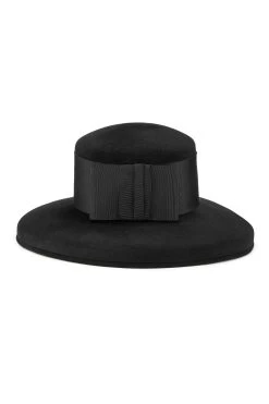 Tiffany Drop-Brim Hat -Chic Hats Shop TIFFANY DROP BRIM HAT BLACK 3