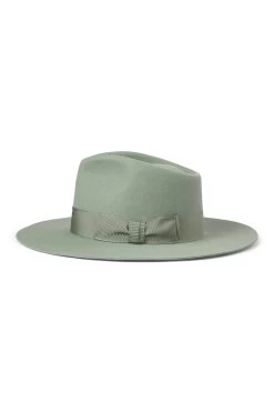 Toni Green Flat-Brim Fedora -Chic Hats Shop TONI GREEN FLAT BRIM FEDORA 2