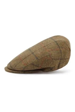 Turnberry Tweed Flat Cap -Chic Hats Shop TURNBERRY TWEED FLAT CAP 1 Product Shot 2