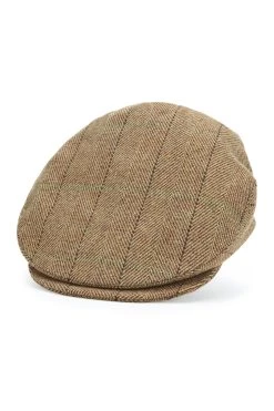 Turnberry Tweed Flat Cap -Chic Hats Shop TURNBERRY TWEED FLAT CAP 3 Product Shot 1