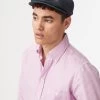 Tremelo Linen Navy Check Bakerboy Cap