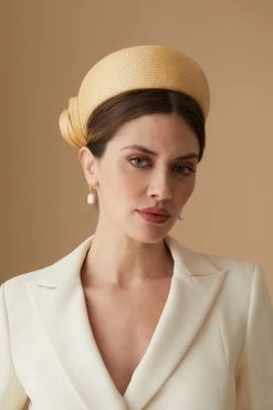 Verbena Yellow Pillbox Hat