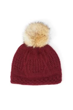 Chic Hats Shop -Chic Hats Shop VERBIER BEANIE BURGUNDY