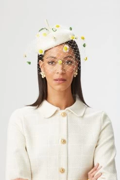 Victoria Beret -Chic Hats Shop VICTORIA BERET IVORY EDITED