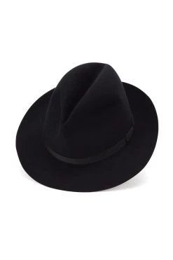 Voyager Rollable Trilby -Chic Hats Shop VOYAGER ROLLABLE TRILBY BLACK Product Shot 1