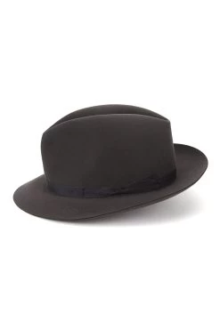 Voyager Rollable Trilby -Chic Hats Shop VOYAGER ROLLABLE TRILBY GREY Product Shot 2