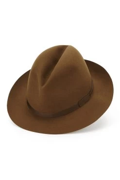 Voyager Rollable Trilby -Chic Hats Shop VOYAGER ROLLABLE TRILBY LIGHT BROWN Product Shot 1
