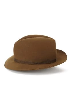 Voyager Rollable Trilby -Chic Hats Shop VOYAGER ROLLABLE TRILBY LIGHT BROWN Product Shot 2
