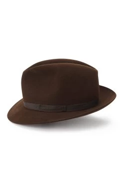Wetherby Trilby -Chic Hats Shop WETHERBY TRILBY BROWN Product Shot 2