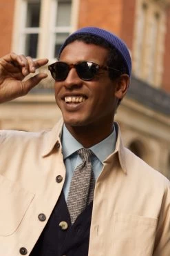 Woody Mini Fisherman Blue Beanie -Chic Hats Shop WOODY MINI FISHERMAN BLUE BEANIE 2